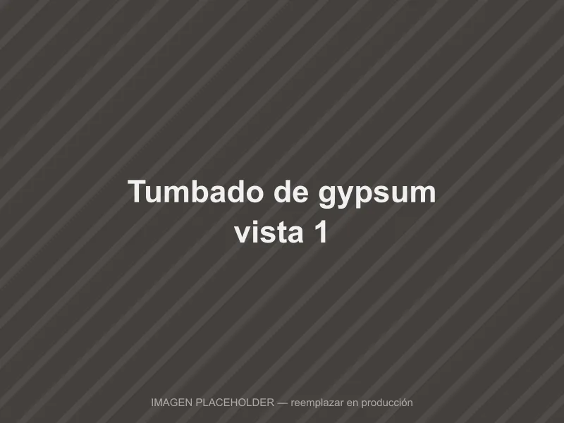 Tumbado de gypsum instalado en sala en Ambato