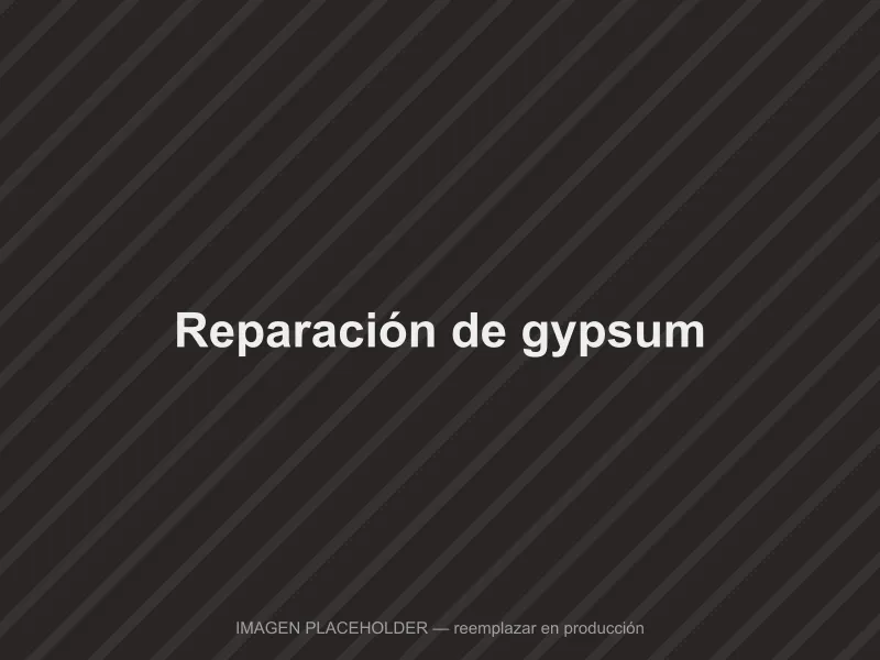 Reparación de gypsum en cielo raso