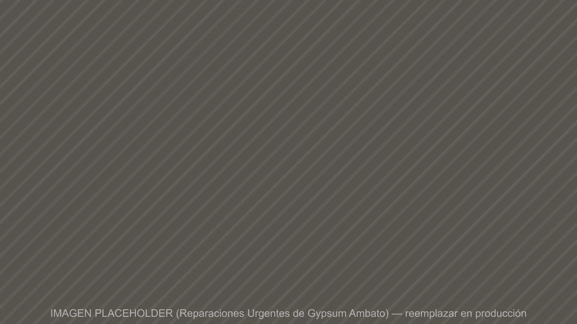 Reparación urgente de gypsum en Ambato