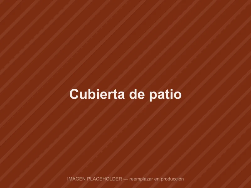 Cubierta metálica de patio en Ambato