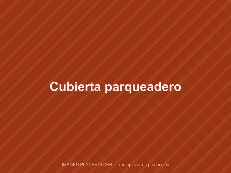 Cubierta metálica de parqueadero en Ambato