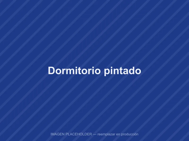 Dormitorio recién pintado en Ambato