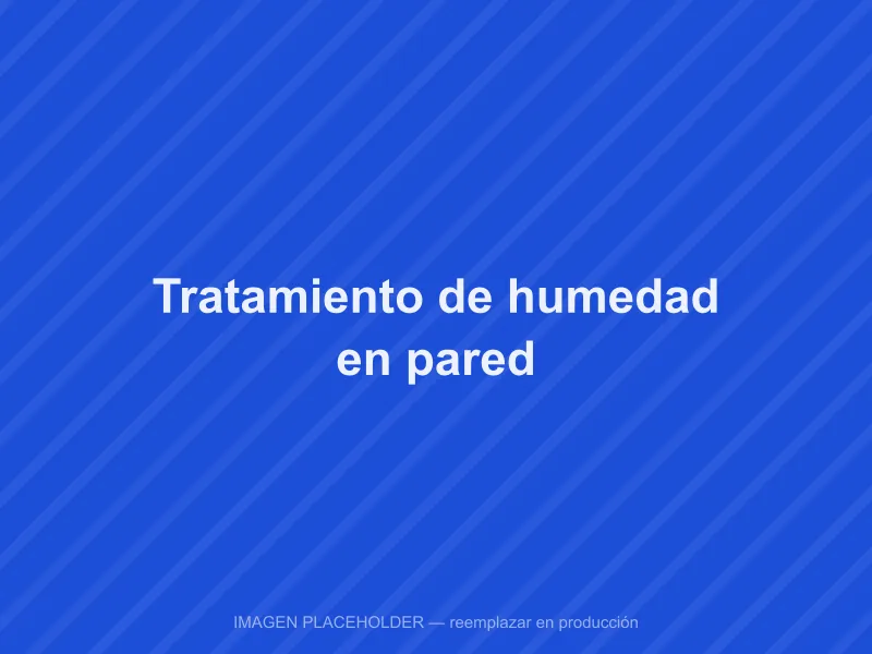 Tratamiento de humedad en pared antes de pintar